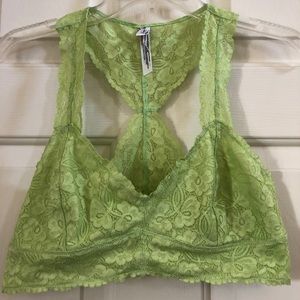 Free people- Lime green bralette